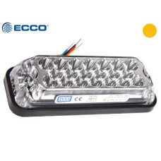 ECCO LED horizontāls signāla lukturis, dzeltens 154x54x33mm