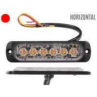 AXIXTECH LED horizontal signal lighthead, red 112.00 x 28.00 x 9.00mm