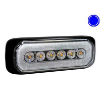 AXIXTECH LED horizontal signal lighthead, blue 132x50x19mm
