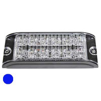 AXIXTECH LED horizontal signal lighthead, blue 129x50x17mm