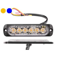 AXIXTECH LED vertical signal lighthead, yellow-blue 112.00 x 28.00 x 9.00mm