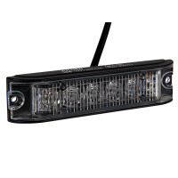 AXIXTECH LED horizontāls signāla lukturis, dzeltens 129.2x31.4x16.8mm