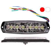 AXIXTECH LED warning lighthead, dual 137x42x13.1mm