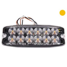 AXIXTECH LED warning lighthead, yellow 130.5x50.6x6.6mm