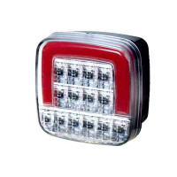  LED aizmugurējais lukturis 102x102x59.5mm