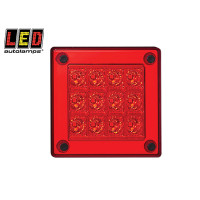 LED AUTOLAMPS aizmugurējais lukturis 90x90x28mm