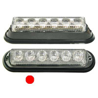 LED horizontāls signāla lukturis, sarkans 152x33x28mm