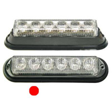 LED horizontāls signāla lukturis, sarkans 152x33x28mm