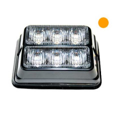  LED horizontāls signāla lukturis, dzeltens 99.00 x 72.00 x 35.00mm