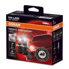 OSRAM LED  spuldze H4 LEDriving Night Breaker LED komplekts, 2 gab., 12V, Balts, 27/23W