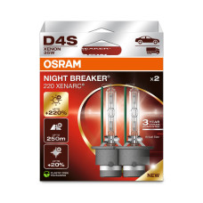 OSRAM D4S  XENARC NIGHT BREAKER 220, 42V 35W, komplekts, 2 gab.