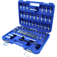 BRILLIANT TOOLS 3/8" galatslēgu komplekts, 61-daļīgs